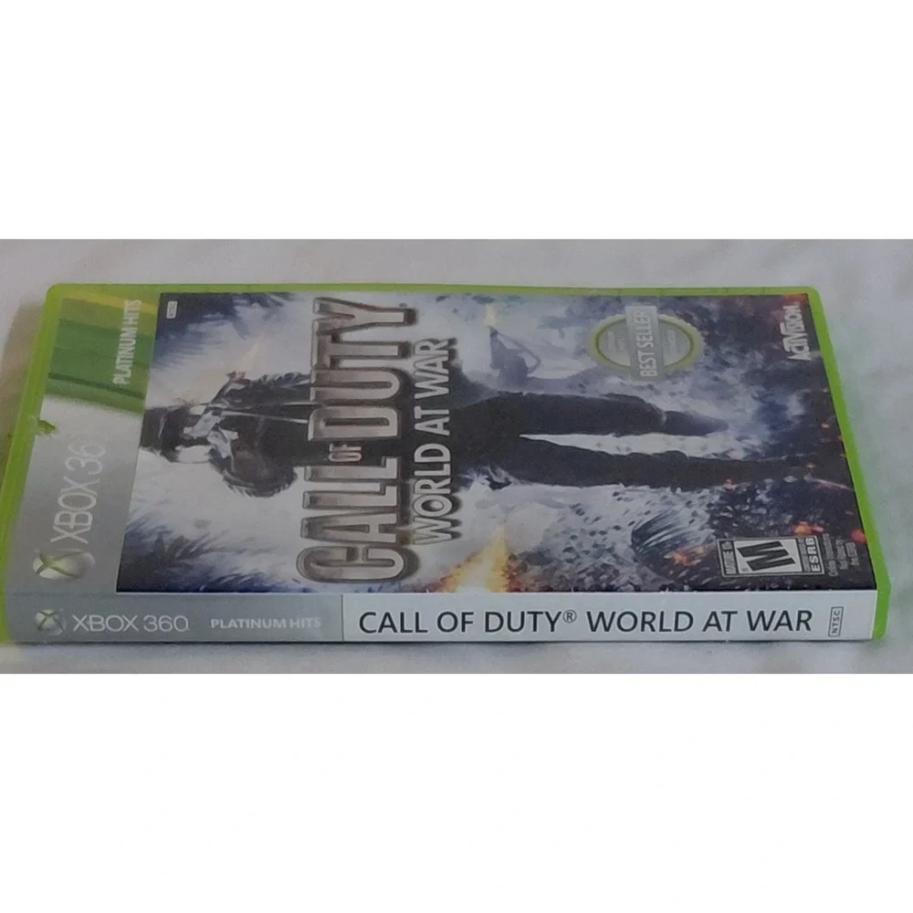 Call of Duty World at War Xbox 360 Platinum Hits Complete w/ Manual CIB